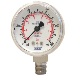 Modello 130.15 Manometro a molla tubolare, acciaio inox Per applicazioni HP (high purity)