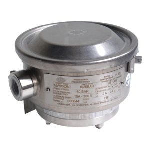 Modello MW Pressostato a membrana Custodia in acciaio inox